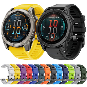 <span class=keywords><strong>Bracelet</strong></span> en silicone officiel pour <span class=keywords><strong>Garmin</strong></span> Fenix 8 E 47mm 7X Pro 51mm <span class=keywords><strong>Bracelet</strong></span> pour <span class=keywords><strong>Garmin</strong></span> Epix/6 6X 5X Plus <span class=keywords><strong>Quickfit</strong></span> 22mm 26mm Bandes - Product Image 1