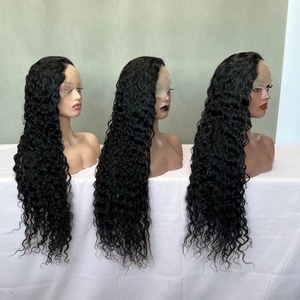Peluca de Cabello Humano 100% Natural con Frente de Encaje, Cabello Liso, Ondulado, Rizado Profundo, Peluca Completa de Encaje, Cabello Humano Virgen - Product Image 3