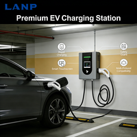Borne de Recharge Murale pour Véhicules Électriques 20kW 30kW 40kW IP54 à Courant Réglable DC, Station de Recharge Rapide pour Voitures Électriques, Pile GBT CCS2, Chargeur EV Intelligent