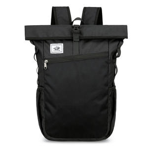 Sac à dos de sport décontracté avec logo personnalisé élégant le week-end pliable et imperméable en polyester avec fermeture à glissière pour salle de sport en plein air - Product Image 5