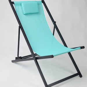 Piscine Extérieure Jardin Soleil Métal Aluminium <span class=keywords><strong>Pliable</strong></span> <span class=keywords><strong>Pliable</strong></span> Sling Adulte Plage Transats Chaises Longues avec Oreiller - Product Image 2