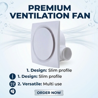 Ventilateur de ventilation commercial pour conduits, 8 pouces, silencieux, pour plafond, pour salle de bain, alimenté par courant alternatif, modèle BPT2-20E