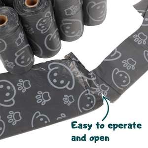 Dostu kokulu köpek Poop bezi saplı çanta tek kullanımlık sıhhi ped kolay biyobozunur kedi kumu atık torbaları - Product Image 3