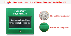 DPDT Double Contacts Réinitialisable Clé <span class=keywords><strong>de</strong></span> réinitialisation Bouton poussoir d'arrêt d'urgence Point d'<span class=keywords><strong>appel</strong></span> manuel - Product Image 4