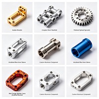Services de petite usinage de métaux sur mesure, usinage CNC personnalisé, composants en aluminium usinés CNC anodisés, pièces usinées de précision