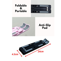 Support d'ordinateur portable tout-en-un simple, support pliable en plastique portable, support d'ordinateur portable multifonctionnel