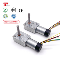 Moteur CC à faible vitesse TT Motor TWG3246-TEC2430 12V 24V, moteur à engrenages de 32 mm de diamètre avec réducteur à vis sans fin et boîte de vitesses