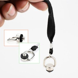 Sangle de caméra professionnelle en nylon avec mousqueton et support à vis 1/4 pouce pour accessoire de photographie DSLR - Product Image 1