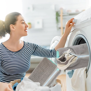 Sac de lavage pour chaussures en polyester MIXWARES, sac à linge pour lave-linge et sèche-linge 360 °   <span class=keywords><strong>Machine</strong></span> de nettoyage en profondeur pour toutes les chaussures - Product Image 5