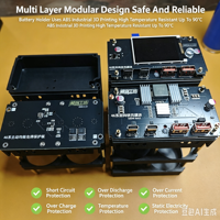 Kit de batterie externe DIY sans soudure 100W, charge rapide bidirectionnelle, écran couleur IPS 2,0 pouces, cellules 2S 46950/46120, module WIFI OTA