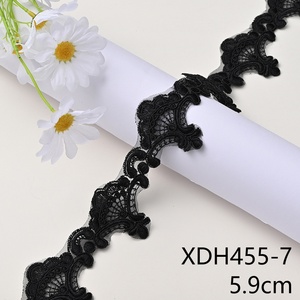 Nouvel arrivage Bozhou en stock : Dentelle polyester perlée de 14 cm, broderie écologique pour robe de mariée DIY et vêtements de mariée - Product Image 4