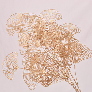 Bouquet de fleurs artificielles, fausses Branches en plastique, décoration de mariage à domicile, feuilles de <span class=keywords><strong>Ginkgo</strong></span> <span class=keywords><strong>Biloba</strong></span> - Product Image 3