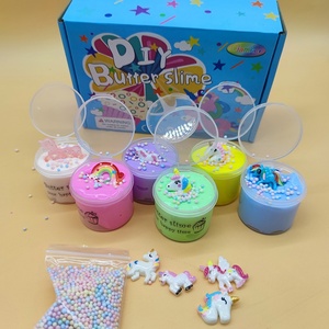 Kit de slime crème glacée, deux couleurs mélangées, colle mousse, boue de coton, jouet DIY, fournitures de colle non toxique pour enfants, filles et garçons, 70ML - Product Image 4