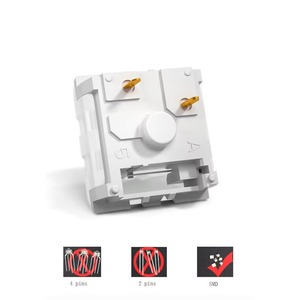 Kailh hộp Hải Quân Ngọc chuyển đổi xúc giác bấm vào chuyển đổi 3pin hot-swappable cho tất cả các loại MX cơ khí chơi game Bàn phím thiết bị chuyển mạch - Product Image 4