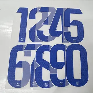 Nuova stagione La Liga away heat transfer numeri e lettere Iron heat transfer sticker Iron transfer paper