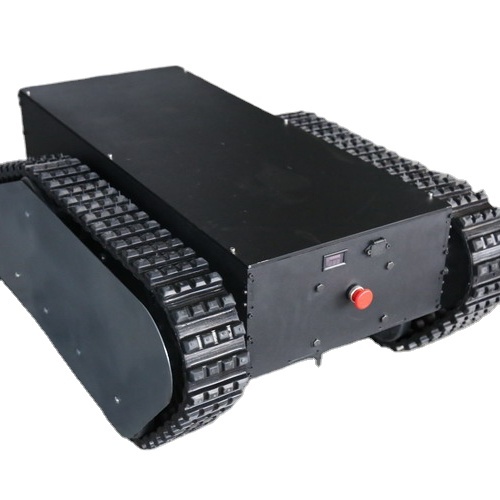 Electric Walking Rubber Crawler Robot Chassis/rubber Track Platform Tracked Chassis Platform with Rubber Track Crawler