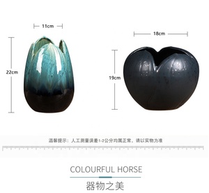 Vase <span class=keywords><strong>de</strong></span> <span class=keywords><strong>fleurs</strong></span> en porcelaine, <span class=keywords><strong>pot</strong></span> <span class=keywords><strong>de</strong></span> <span class=keywords><strong>fleurs</strong></span> en céramique, haute température, bon marché, décoration artistique, intérieur et extérieur - Product Image 2