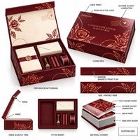 Boîte magnétique personnalisée avec logo imprimé, boîte à lettres d'amour, vente en gros pour la Saint-Valentin, boîtes rigides avec fermeture magnétique, papier couché 157 g/m², gris 2 mm