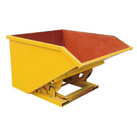 Bac de stockage en acier Speedone pour chariot élévateur, modèle FLT-L, vertical, peint, 1 niveau, pour déchets industriels et scories de pierre, avec rayonnages empilables
