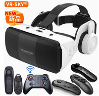 Nouvelles lunettes VR, console de jeu, lunettes 3D, lunettes de réalité virtuelle pour adultes, style lunettes de vue, dédiées aux téléphones mobiles