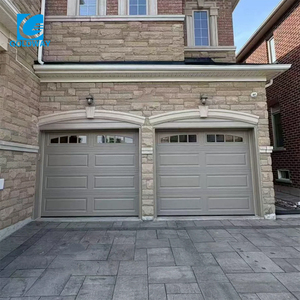 Porte de <span class=keywords><strong>garage</strong></span> électrique latérale moderne Goldway en acier inoxydable, à économie d'énergie, finition rustique pour entrée de ferme, extérieur - Product Image 4
