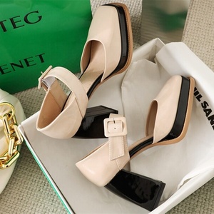 Zapatos de Tacón con Hebilla de Moda, Zapatos de Tacón Cuadrado con Plataforma, Sandalias de Verano para Mujer, Zapatos Mary Jane con Tacón Grueso, Talla Grande 46 - Product Image 3