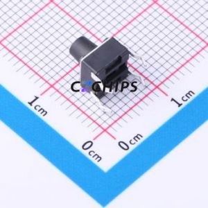 TSD001A07018A03 Tactile Switch Through hole Component (THT)-4P,6x6mm Switch Round Button 1.8N Through Hole 6mm - Product Image 2