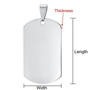 Ewang Charm Personalized Blank Pet <b>ID</b> Double Sided Blank <b>Tag</b> Dog Cat Pet Name Phone Number <b>ID</b> <b>Tag</b> - Product Image 3