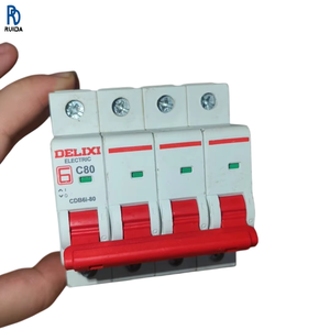 Interruptor de Circuito CDB6I, Interruptor de Aire 4P 80A, Dispositivo Eléctrico para Protección Contra Sobrecarga y Cortocircuito, Usado, Desmontado - Product Image 1