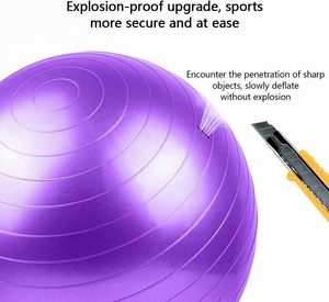 Ballons de yoga professionnels en PVC écologique pour la gymnastique artistique, vente en gros, sur mesure, 55cm, 65cm, 75cm - Product Image 4