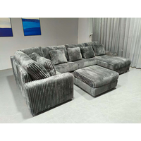 Canapé modulaire gris foncé grande taille, ensemble de canapés de luxe, mobilier de salon, canapé moderne blanc, ensemble de canapés sectionnels pour la maison