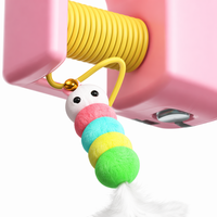 Jouet électrique suspendu pour chat, jouet de chat automatique avec clochette et plume, jouet d'auto-entretenissement pour chats d'intérieur