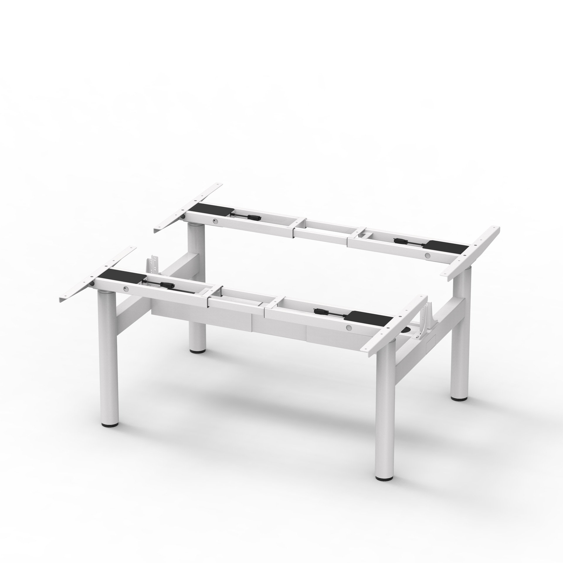 White table frame (excluding tabletop)