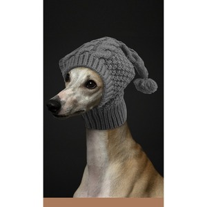 Cão bonito chapéu Pet aquecimento fio chapéu projetado para Whippets e galgos italianos vestuário acessório - Product Image 6