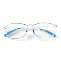 Gafas Ópticas para Niños CF-89004, Anti Luz Azul, Control de Miopía, Montura Ligera de TR90, Almohadillas Nasales de Silicona Suave, Lentes TAC, Escolares