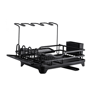 BX stendino per piatti con porta utensili in <span class=keywords><strong>vetro</strong></span> per <span class=keywords><strong>scolapiatti</strong></span> da cucina con <span class=keywords><strong>scolapiatti</strong></span> Set per lavello da cucina Sotrage Rack - Product Image 3