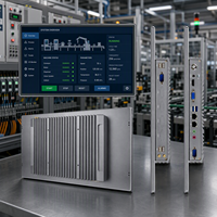 Écran tactile industriel de 10,4 à 23,8 pouces, PC à écran tactile capacitif/résistif, ordinateurs industriels sans ventilateur, produits OEM/ODM