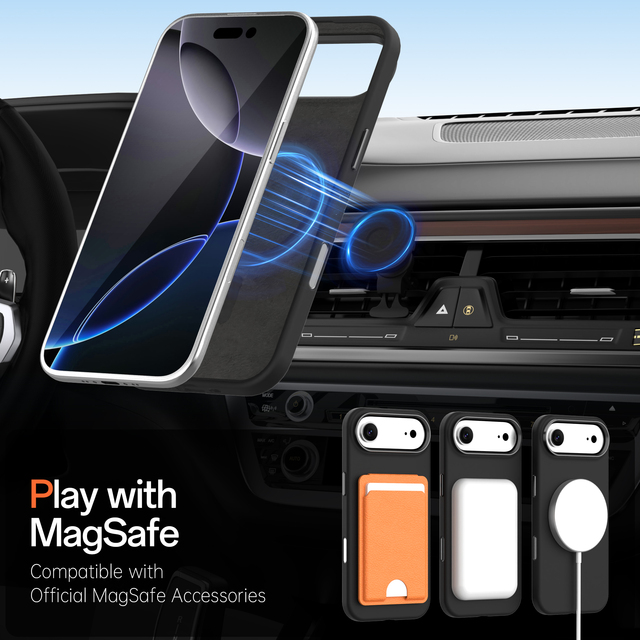 Premium Unibody Shell Wireless Charging Friendly Micro Fiber Lined Cover for iPhone 17 AIR