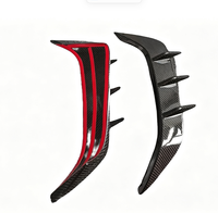 Paire de canards de pare-chocs arrière en fibre de carbone sèche style LD pour BMW X6M F96 2019-2023 – Pièces de tuning aérodynamique extérieur pour voiture