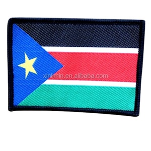 Patch brodé extérieur motif drapeau tendance, étiquette en tissu brodée personnalisée thermocollante - Product Image 4