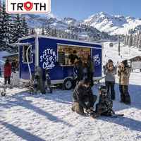 Camion-restaurant Truth Pizza avec équipement de cuisine intégré, restaurant mobile personnalisé pour événements de restauration et ventes de rue