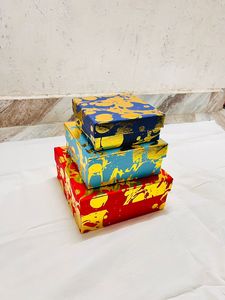 Blue Color <b>Paper</b> Jewelry Box Eco-Friendly Cardboard Rigid Foldable Kraft <b>Paper</b> Box with Mirror Luxury <b>Paper</b> Box for Gift <b>Packing</b> - Product Image 3