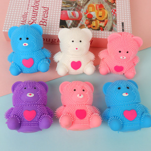 Furry Bear Squeezable Toy TPE Soft Stress Relief Unisex Fidget Toy - Product Image 4