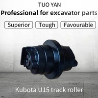 Venta caliente mini excavadora parte Kubota U10 U15 U17 rueda de empuje mini excavadora partes Kubota20 KX101 rodillo de pista