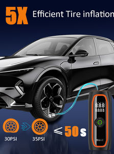 電動ミニデジタルワイヤレスポータブルコードレスタイヤインフレーター車用空気ポンプコンプレッサータイヤインフレーター充電式 - Product Image 2