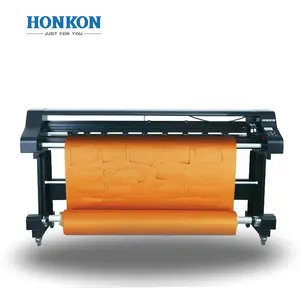 HONKON continuous feed vertical inkjet and cutting plotter ink jet cutting machine