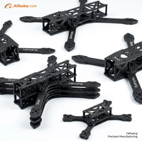 Drone de haute précision avec cadre en carbone, découpe CNC personnalisée, fibre de carbone T700, service UAV industriel