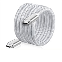 Cable de Datos de Carga Rápida USB Tipo-C de 1M PD60W 3A con Carcasa de Aleación de Aluminio, Blindaje de Lámina y Cubierta de Nailon Trenzado para Teléfonos Móviles