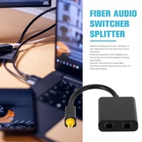 Répartiteur Toslink 1x2, câble audio optique coaxial à paire torsadée, connecteurs plaqués or, gaine en PVC, 20 cm, 1 mâle 2 femelles pour haut-parleur