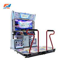 Machine d'arcade commerciale Pump It Up Phoenix Dance Simulator, borne de jeu de rythme à pédalier à monnayeur